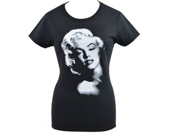 Womens Retro T-Shirt Marilyn Monroe Rockabilly Vintage Pin-up