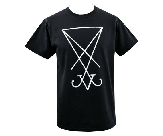 Mens Sigil Of Lucifer T-Shirt Seal Of Satan T-Shirt Mens Sigil Of Lucifer T-Shirt Seal Of Satan T-Shirt