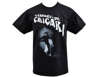 Dr Caligari Mens Horror T-Shirt Gothic Halloween B-Movie