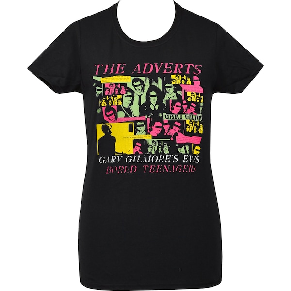 The Adverts Women's Punk T-Shirt Gilmores Eyes Bored Teenagers Plus Size