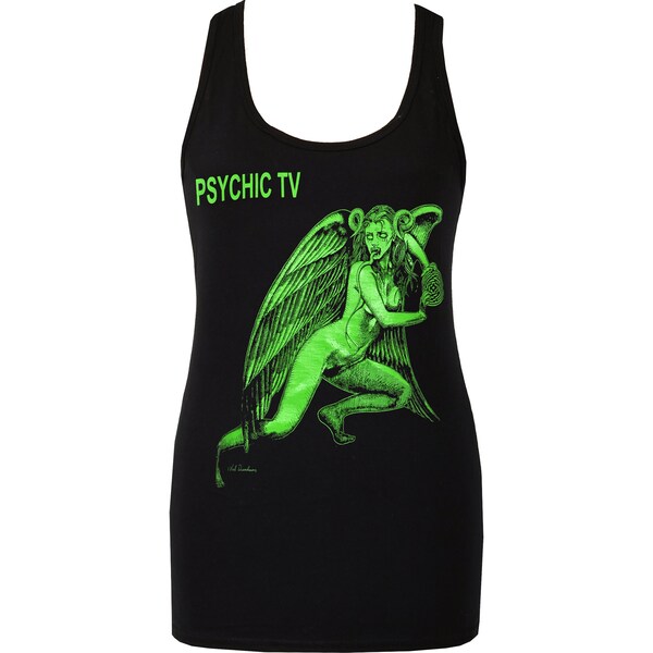 Psychic TV Women's Tank Top Val Denham PTV Angel Demon Industrial Music