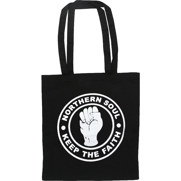Northern Soul Cotton Tote Bag Reusable Shopper British Mod Soul Music