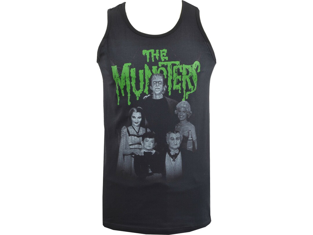 Meet the Munsters Mens Horror Tank Top Vintage Halloween Gothic Etsy