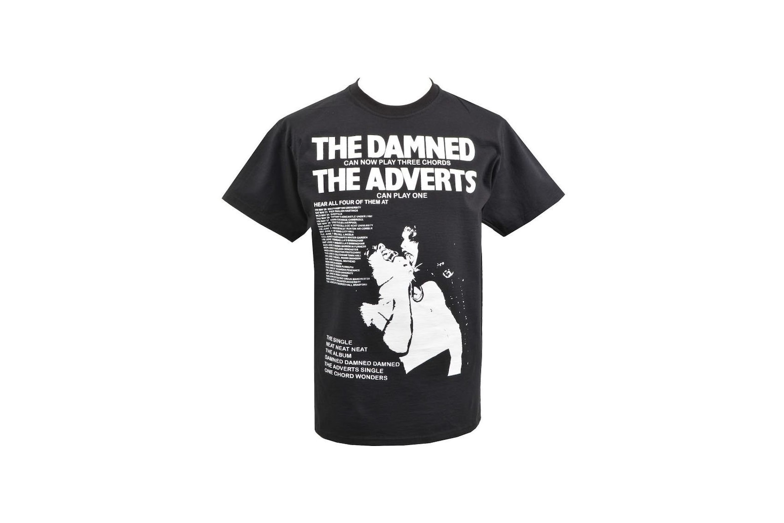 Mens Punk Tshirt the Damned Adverts 1977 Punk Rockers Etsy UK