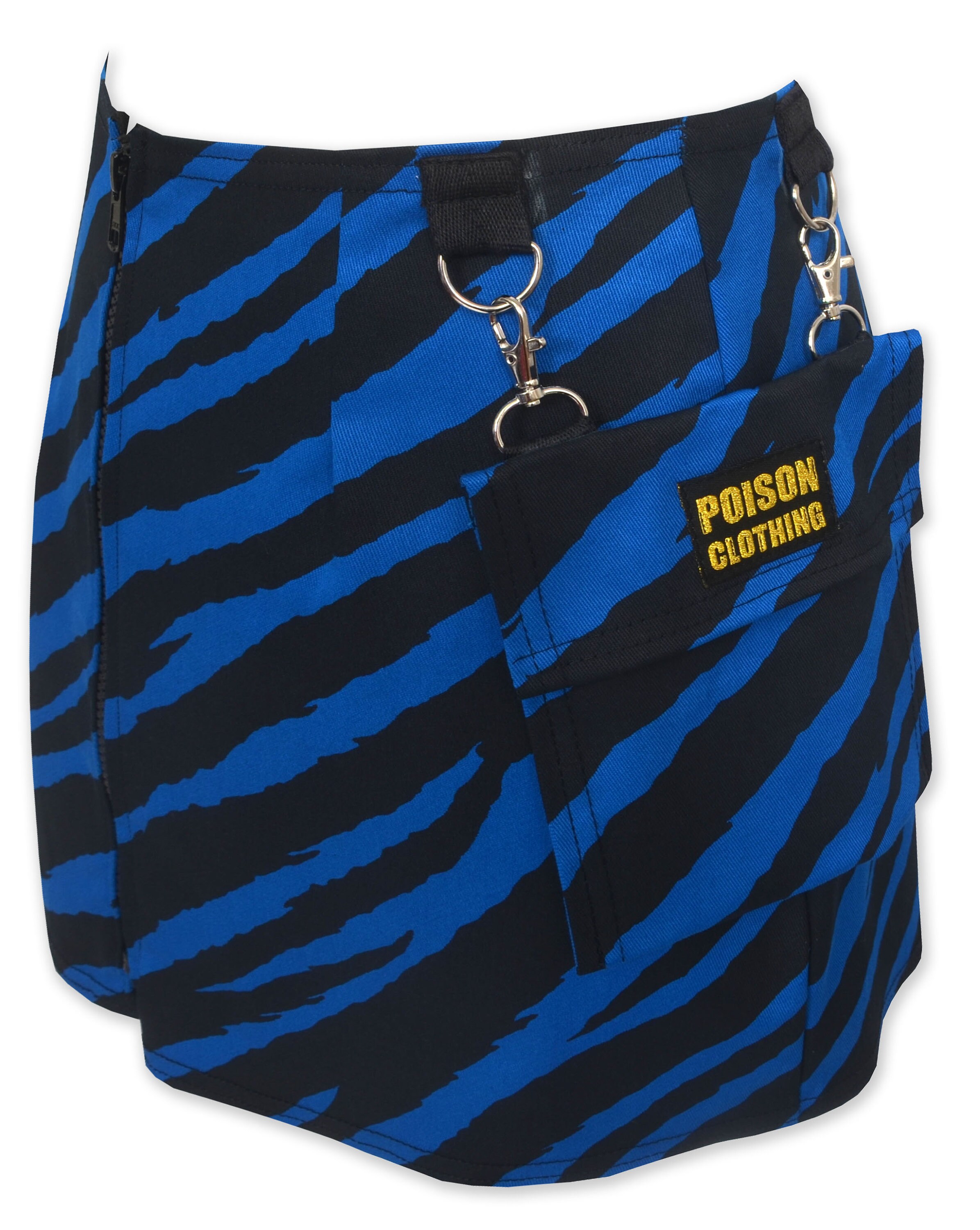 Blue zebra skirt deals