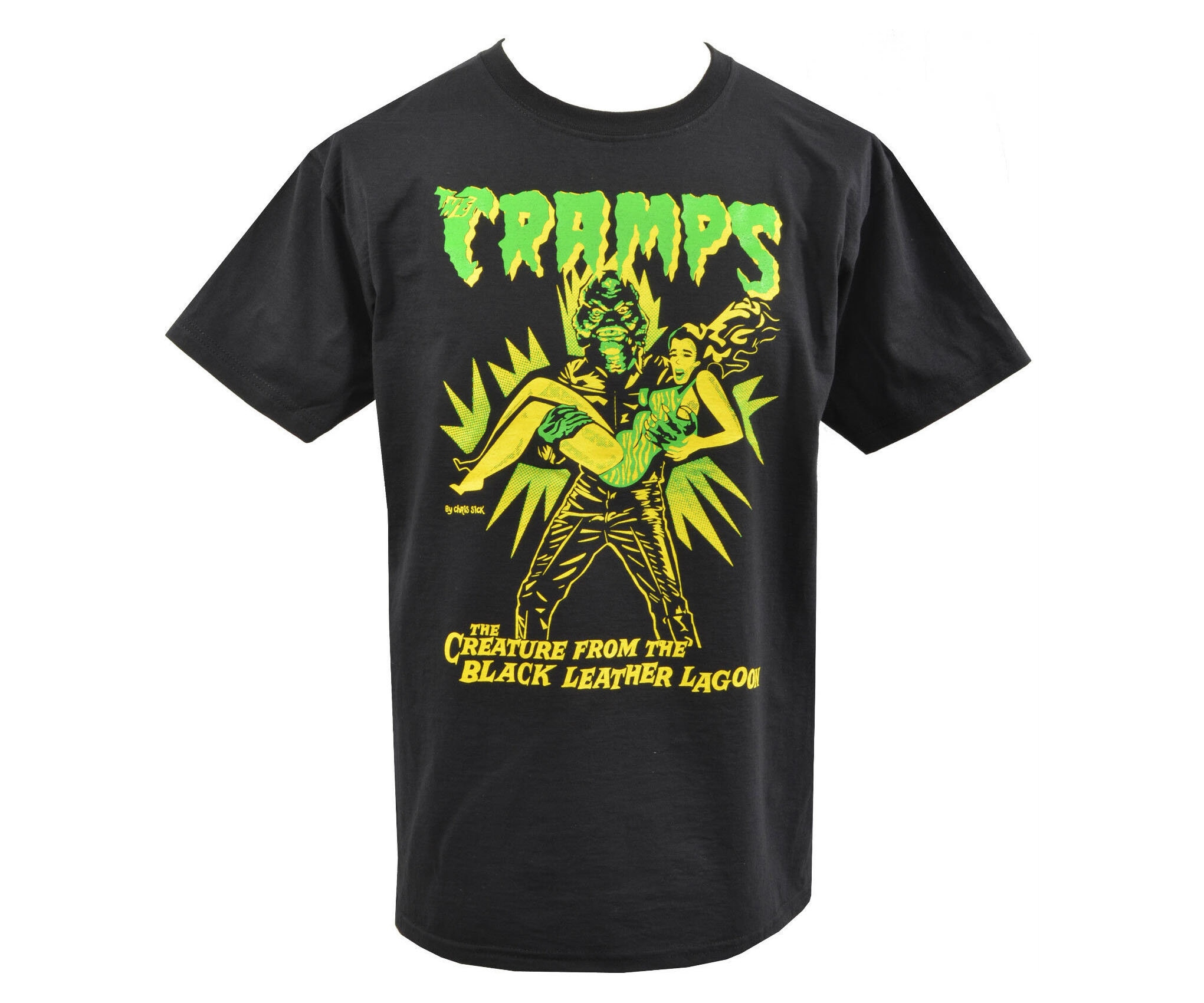 The Cramps Mens Psychobilly T-Shirt Creature from the Black Leather Lagoon Garage Punk