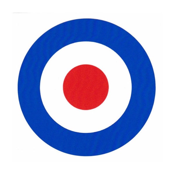 Mod Target Vinyl Sticker 60s Scooter The Jam Who RAF British Roundel