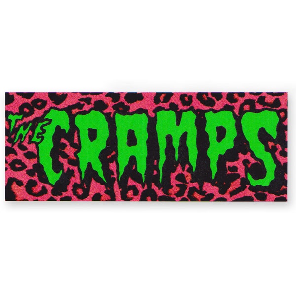 The Cramps Vinyl Sticker Decal Stay Sick Psychobilly Garage Punk Leopard Print