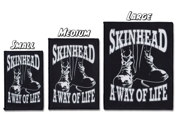 Skinhead Sew-on Patch a Way of Life Oi Ska Two Tone Reggae