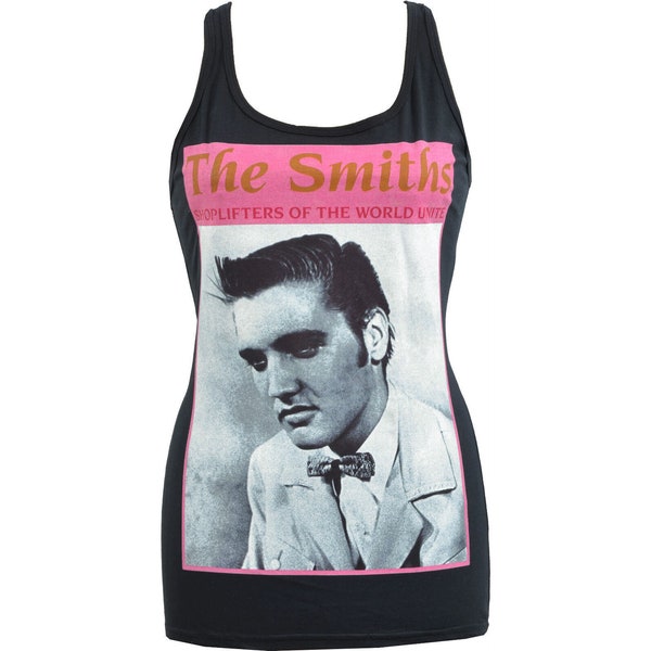 The Smiths Womens Tank Top Shoplifters of the World Unite Morrissey
