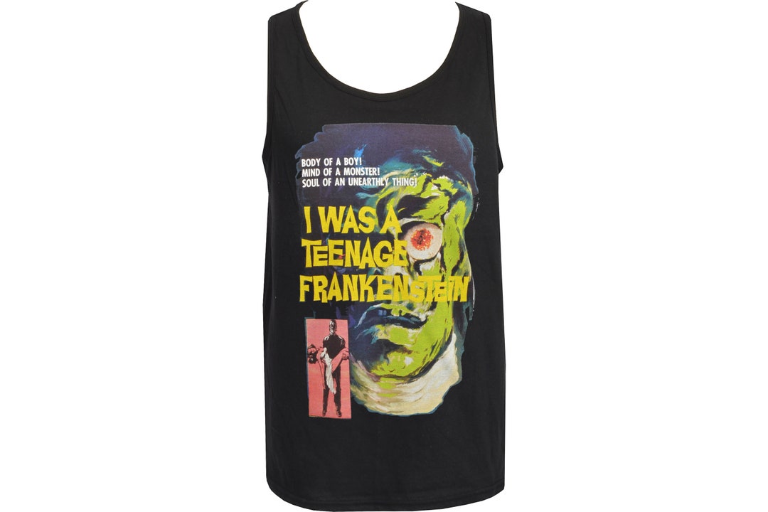 Mens Horror Tank Top I Was a Teenage Frankenstein Monster Etsy
