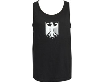 Women's Large Tank Top All Over Leopard Print Shades of Gray