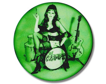 The Cramps Poison Ivy Vinyl Sticker Decal Psychobilly Garage Punk Drums