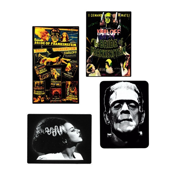 Frankenstein's Monster Vinyl Sticker Decal - Boris Karloff - Vintage Horror - Goth B-Movie Poster