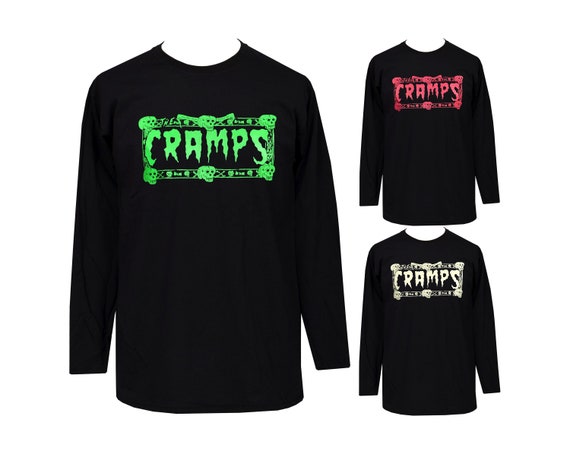 The Cramps Mens Long Sleeve Top Psychobilly T-shirt Garage Punk 