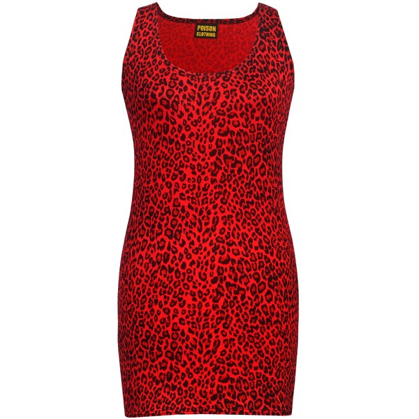 Skull leopard mini dress main image 0