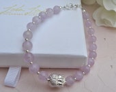 Lavender jade silver buddha head bracelet, Cleansing stone Chakra bracelet, Jade good luck buddha bracelet, Mother 39 s Day gift for her.