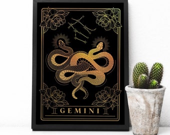 Gemini Foil Art Print