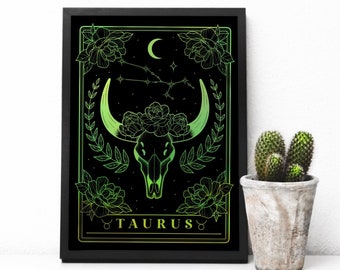 Taurus Foil Art Print