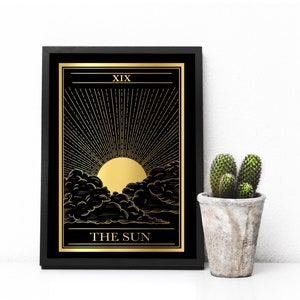 The Sun Tarot Card Foil Print