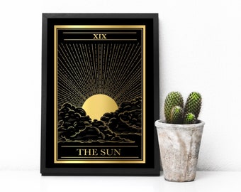 The Sun Tarot Card Foil Print