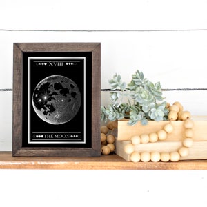 The Moon Tarot Card Mini Print