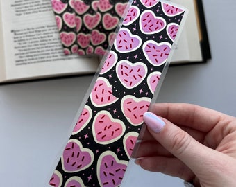 Valentines Cookies Handmade Foil Bookmark