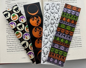 Halloween Bookmark 4 Pack - 4 handmade bookmarks