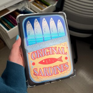 Tinned Fish Handmade Kindle Clear Case Insert image 7