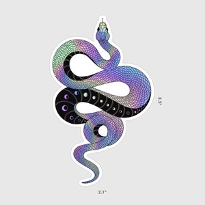 Holographic Snake Sticker