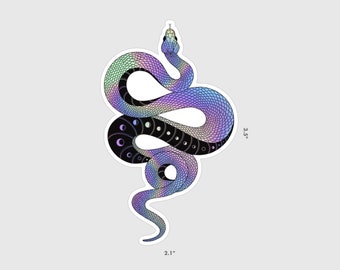 Holographic Snake Sticker