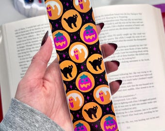 Roll for Foil Groovy Halloween Cookies Bookmark