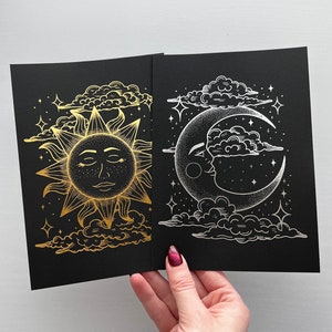 Sun and Moon Mini Print Duo