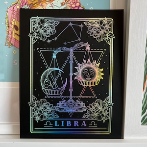 Libra Foil Art Print