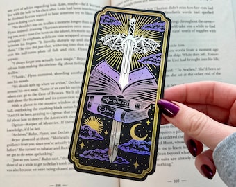 Fantasy Reader Handmade Foil Bookmark