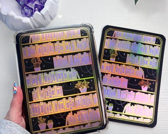 Roll for Foil Purple Bookshelf Kindle Clear Case Insert