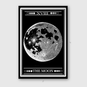 Der Mond Silber Sticker