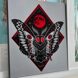 Mothman Foil Print