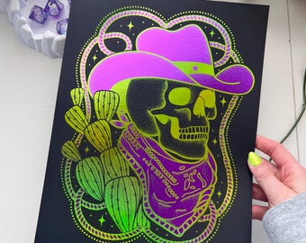 Roll for Foil Space Cowboy Print