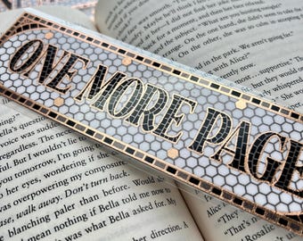 Handmade Subway Tile Foil Bookmark