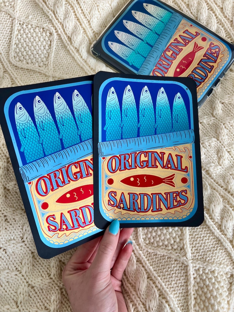 Tinned Fish Handmade Kindle Clear Case Insert image 10