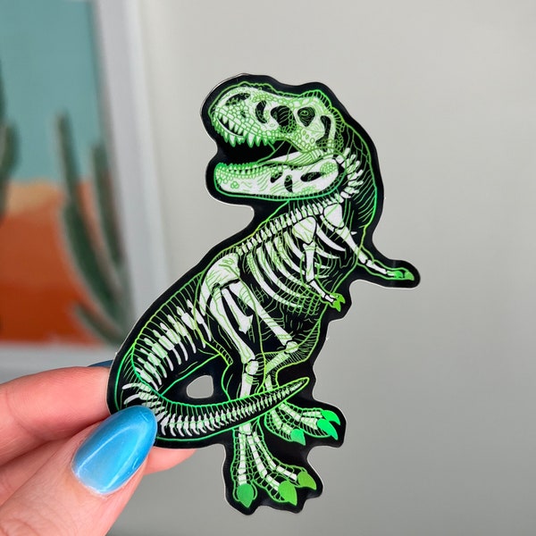 T Rex Holographic Waterpoof Sticker