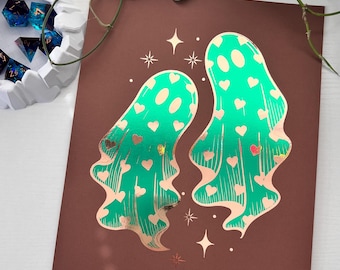Roll for Foil Mint Chocolate Chip Ghost Print