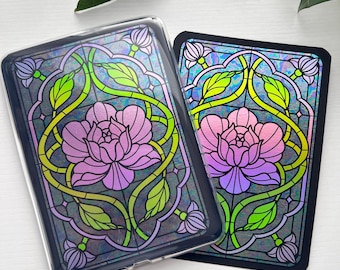 Art Nouveau Stained Glass Inspired Kindle Clear Case Insert