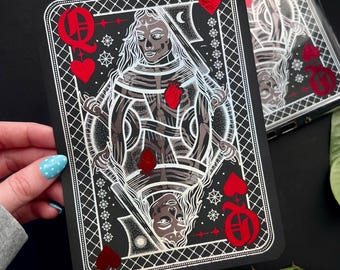 Queen of Hearts Gothic Kindle Paperwhite Clear Case Insert