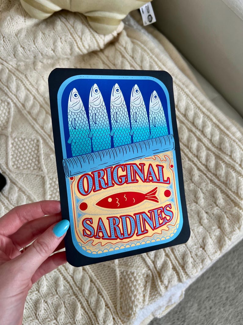 Tinned Fish Handmade Kindle Clear Case Insert image 5