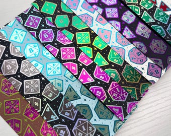 Roll for Foil Randomized Colors Dice Bookmark
