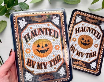 Halloween Subway Tile Handmade Kindle Clear Case Insert