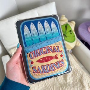 Tinned Fish Handmade Kindle Clear Case Insert image 2