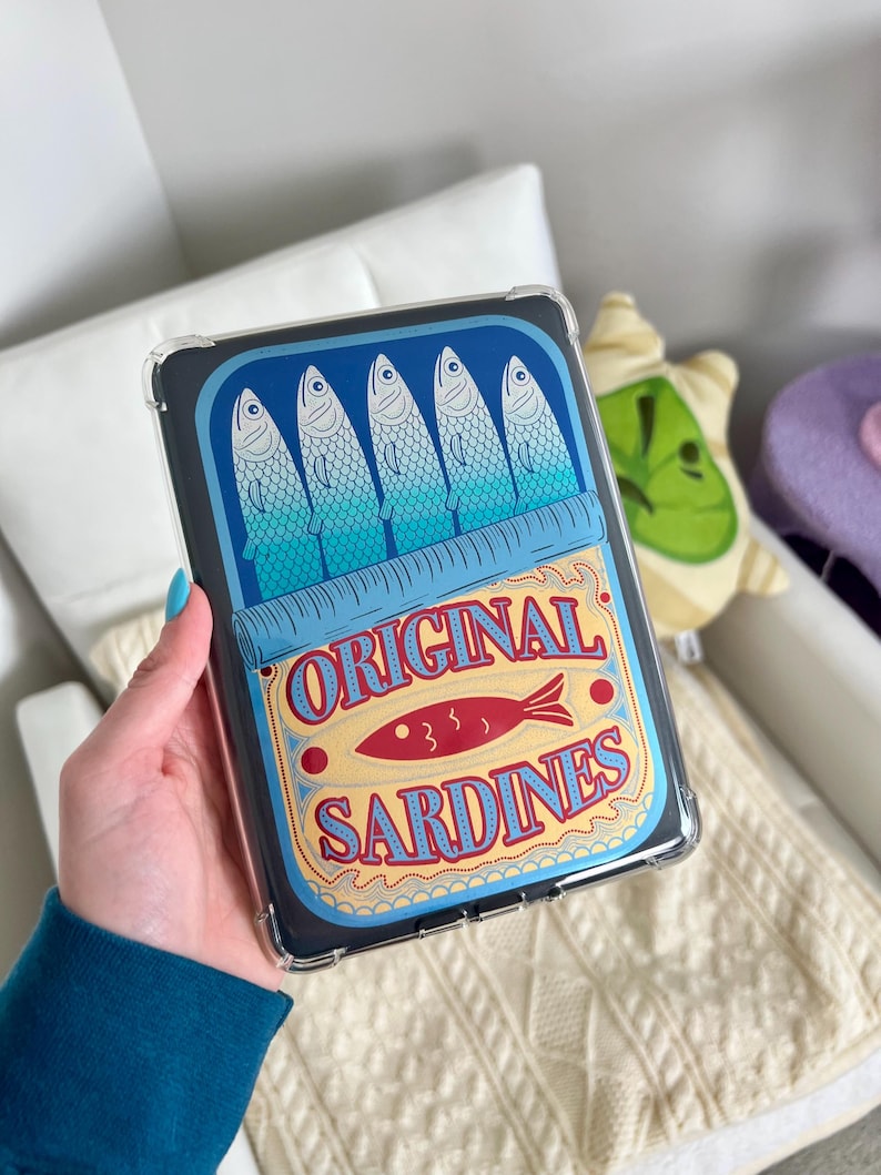 Tinned Fish Handmade Kindle Clear Case Insert image 2
